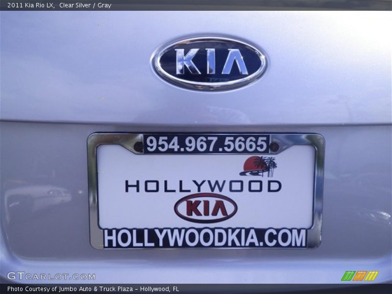 Clear Silver / Gray 2011 Kia Rio LX