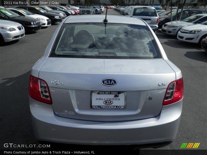 Clear Silver / Gray 2011 Kia Rio LX
