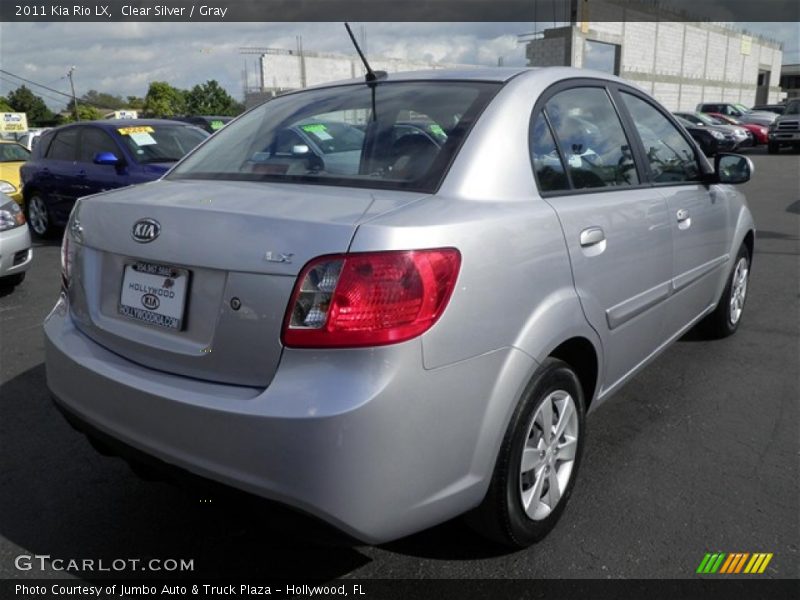 Clear Silver / Gray 2011 Kia Rio LX