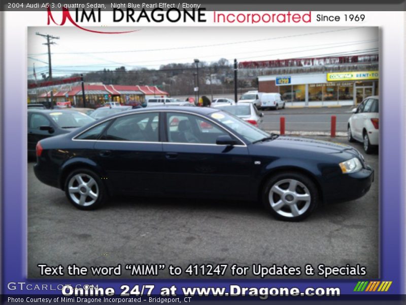 Night Blue Pearl Effect / Ebony 2004 Audi A6 3.0 quattro Sedan