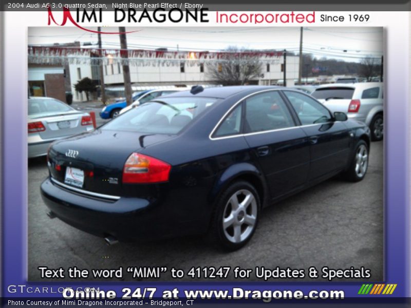 Night Blue Pearl Effect / Ebony 2004 Audi A6 3.0 quattro Sedan