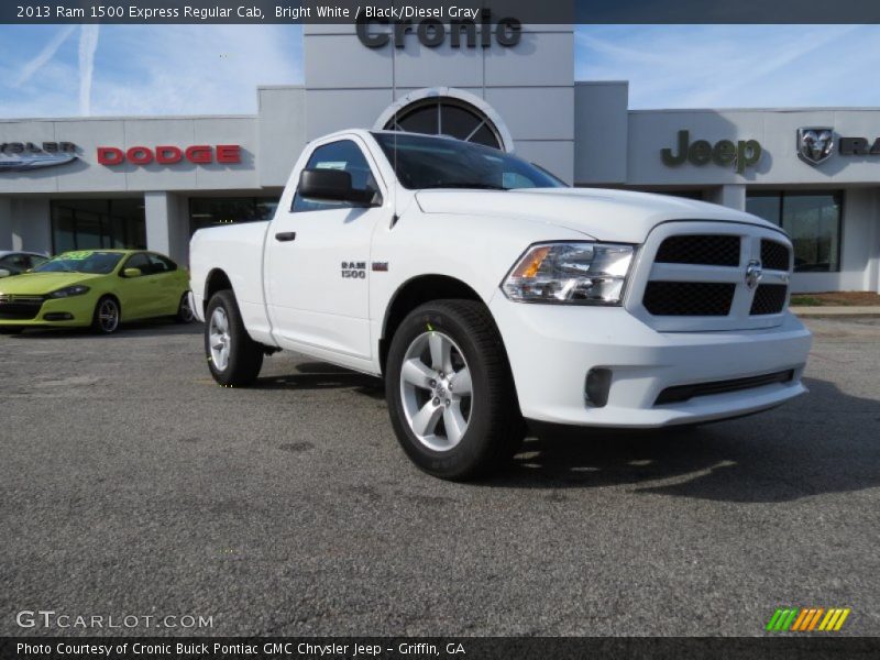 Bright White / Black/Diesel Gray 2013 Ram 1500 Express Regular Cab