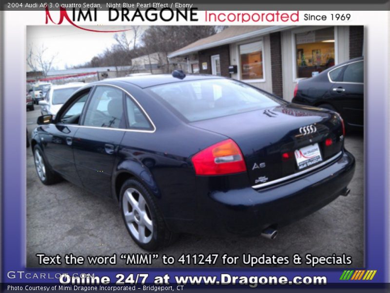 Night Blue Pearl Effect / Ebony 2004 Audi A6 3.0 quattro Sedan