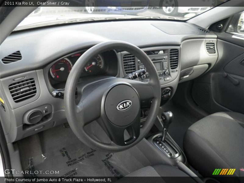 Clear Silver / Gray 2011 Kia Rio LX