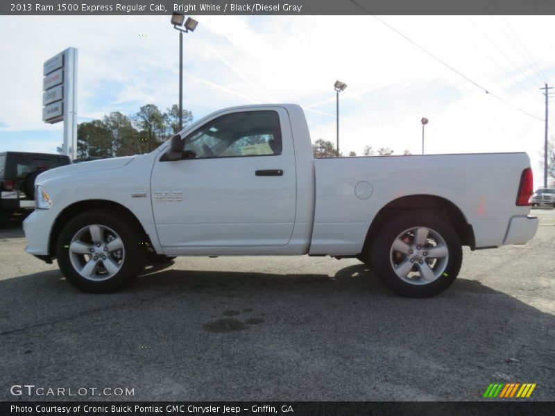 Bright White / Black/Diesel Gray 2013 Ram 1500 Express Regular Cab