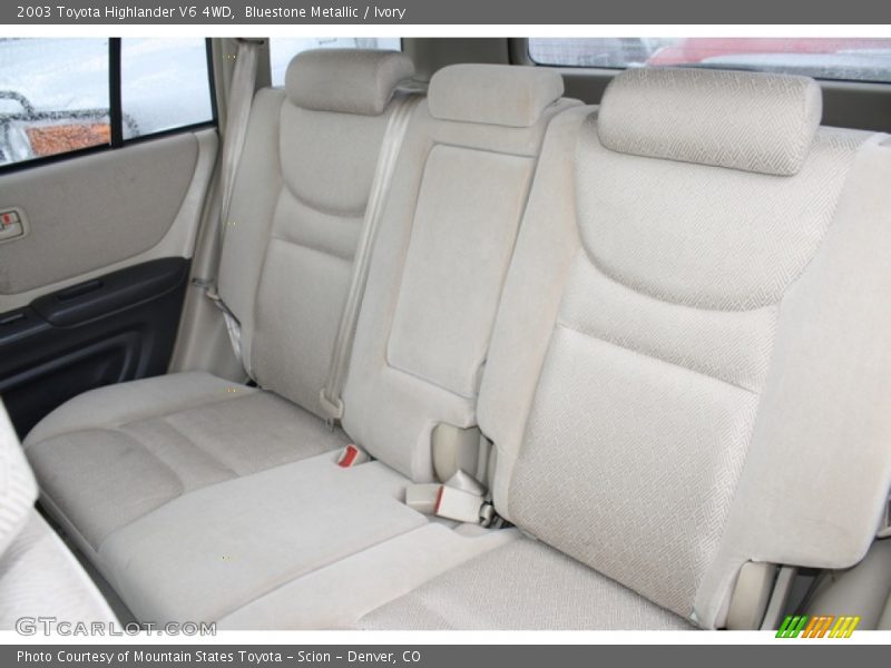 Bluestone Metallic / Ivory 2003 Toyota Highlander V6 4WD
