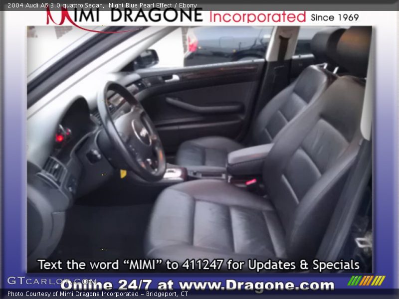 Night Blue Pearl Effect / Ebony 2004 Audi A6 3.0 quattro Sedan