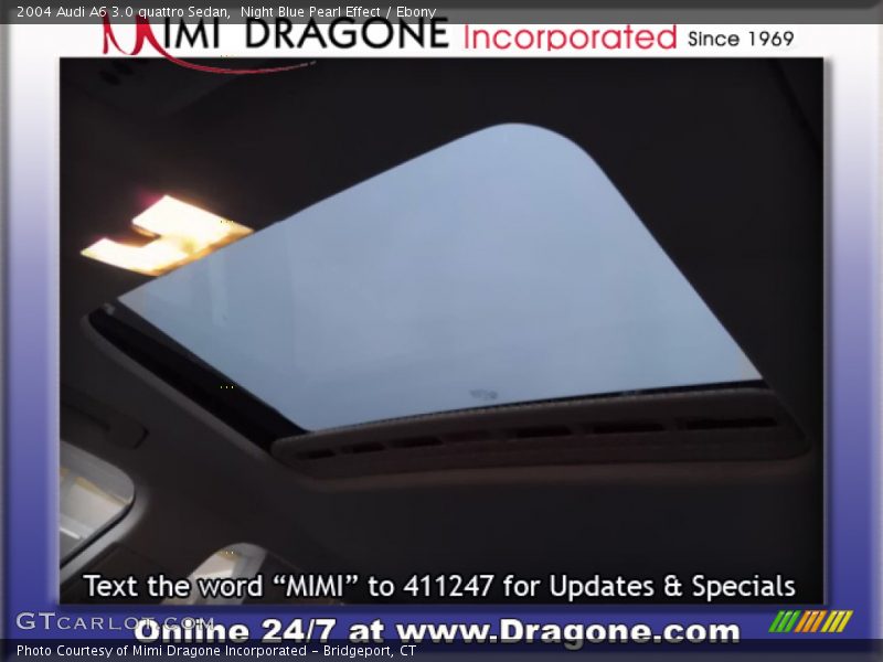 Night Blue Pearl Effect / Ebony 2004 Audi A6 3.0 quattro Sedan