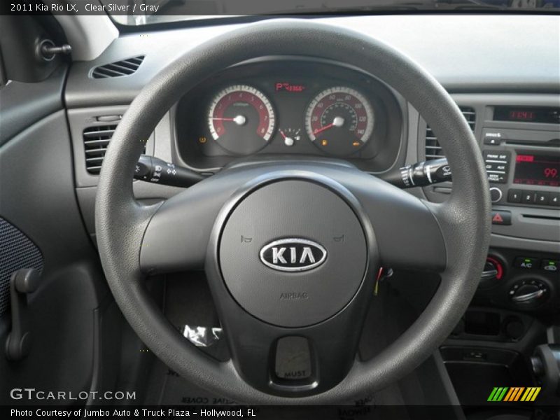 Clear Silver / Gray 2011 Kia Rio LX