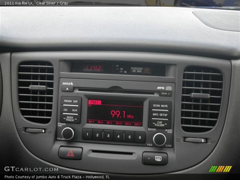 Clear Silver / Gray 2011 Kia Rio LX