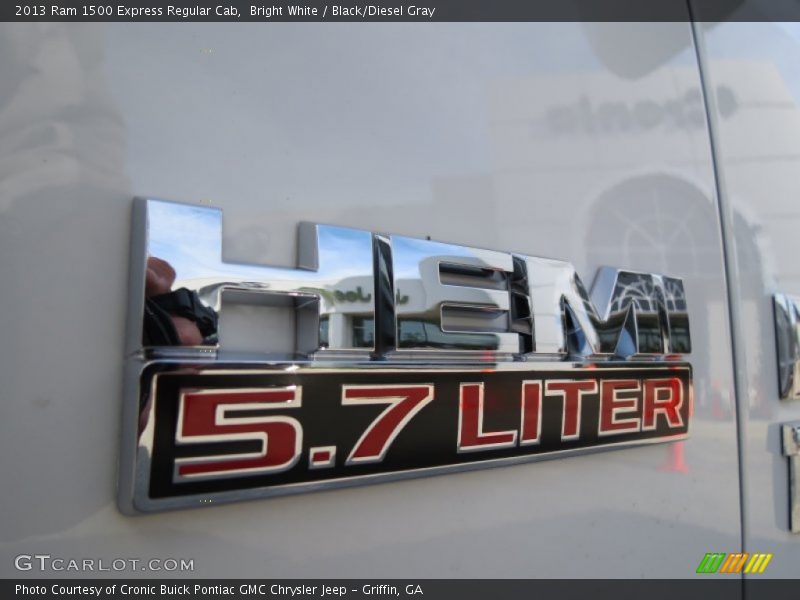 Bright White / Black/Diesel Gray 2013 Ram 1500 Express Regular Cab