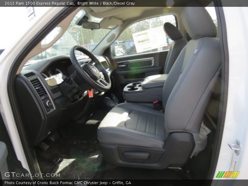 Bright White / Black/Diesel Gray 2013 Ram 1500 Express Regular Cab