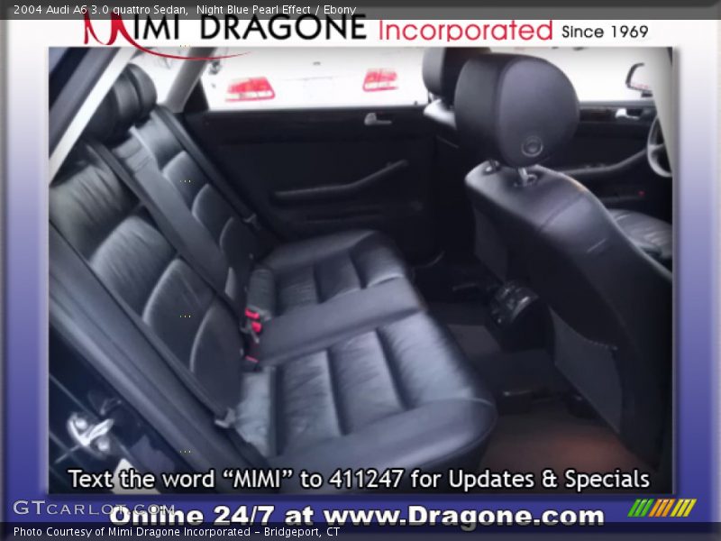 Night Blue Pearl Effect / Ebony 2004 Audi A6 3.0 quattro Sedan