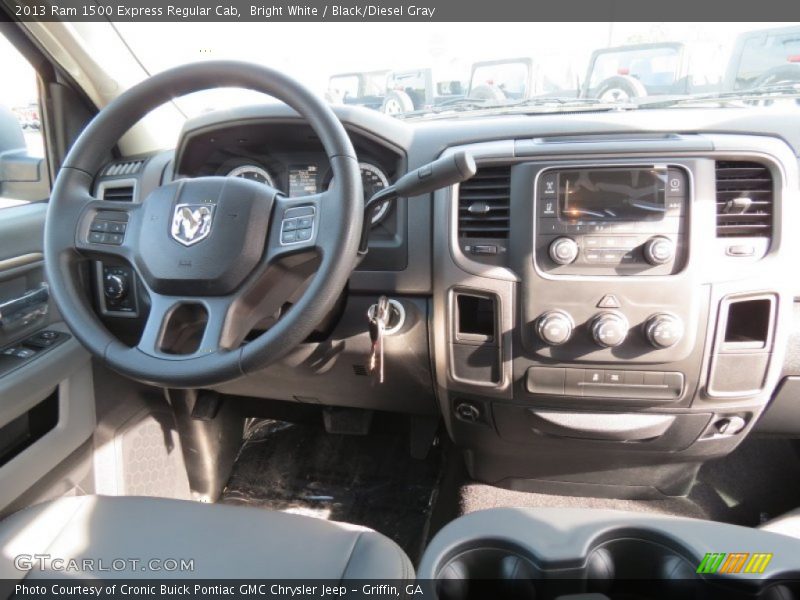 Bright White / Black/Diesel Gray 2013 Ram 1500 Express Regular Cab