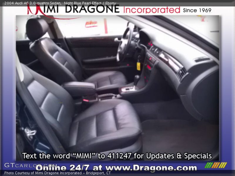 Night Blue Pearl Effect / Ebony 2004 Audi A6 3.0 quattro Sedan