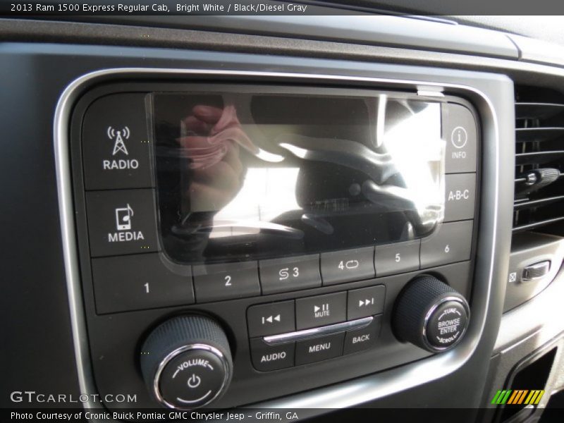 Bright White / Black/Diesel Gray 2013 Ram 1500 Express Regular Cab