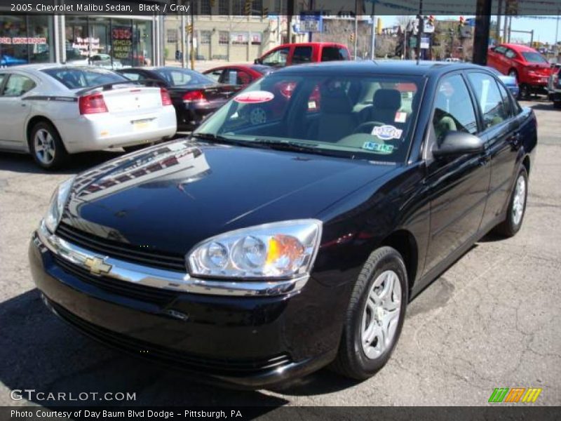 Black / Gray 2005 Chevrolet Malibu Sedan