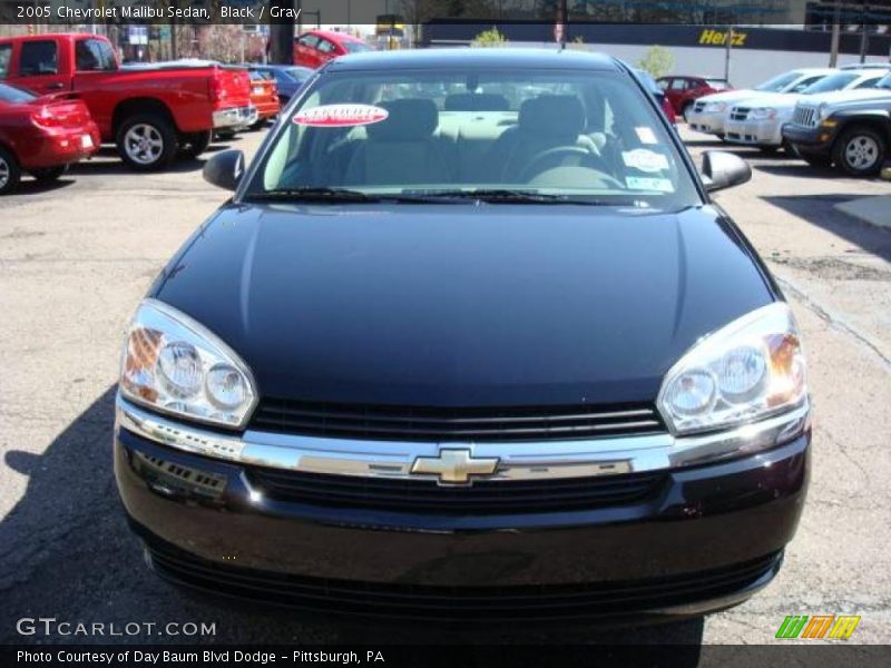 Black / Gray 2005 Chevrolet Malibu Sedan