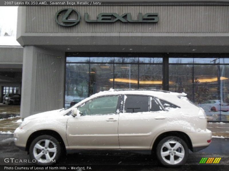 Savannah Beige Metallic / Ivory 2007 Lexus RX 350 AWD