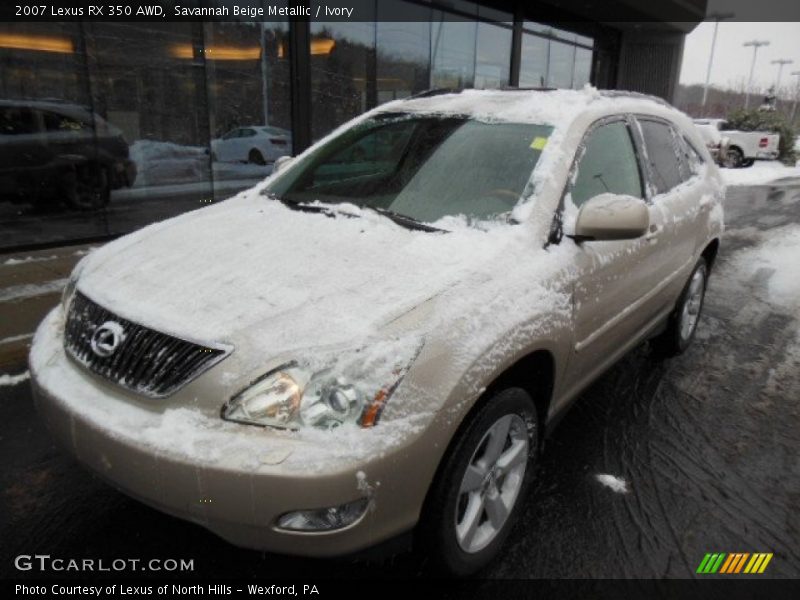 Savannah Beige Metallic / Ivory 2007 Lexus RX 350 AWD