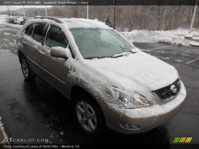 Savannah Beige Metallic / Ivory 2007 Lexus RX 350 AWD