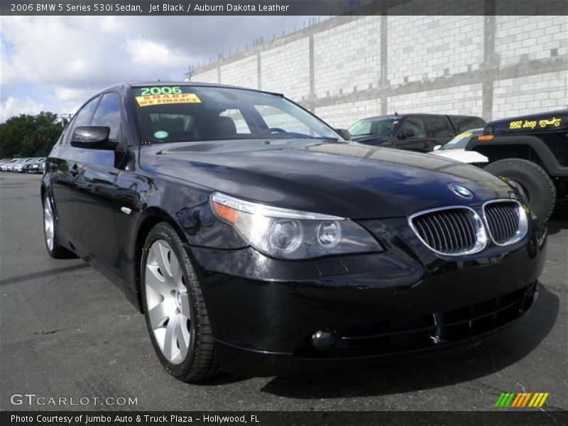 Jet Black / Auburn Dakota Leather 2006 BMW 5 Series 530i Sedan