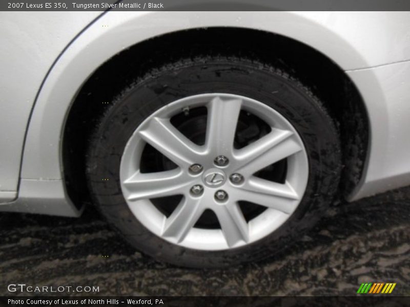 Tungsten Silver Metallic / Black 2007 Lexus ES 350