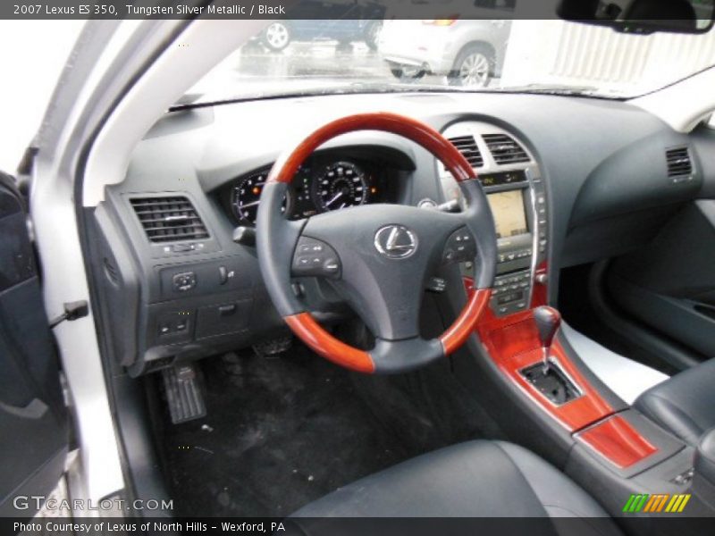 Tungsten Silver Metallic / Black 2007 Lexus ES 350