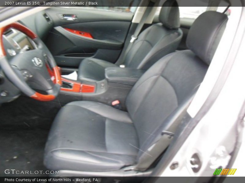 Tungsten Silver Metallic / Black 2007 Lexus ES 350