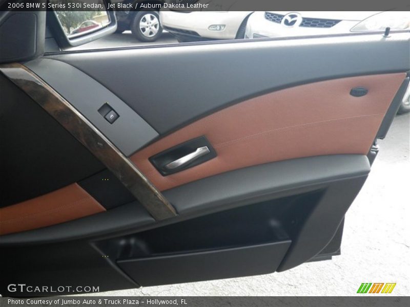 Jet Black / Auburn Dakota Leather 2006 BMW 5 Series 530i Sedan