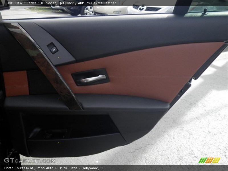 Jet Black / Auburn Dakota Leather 2006 BMW 5 Series 530i Sedan