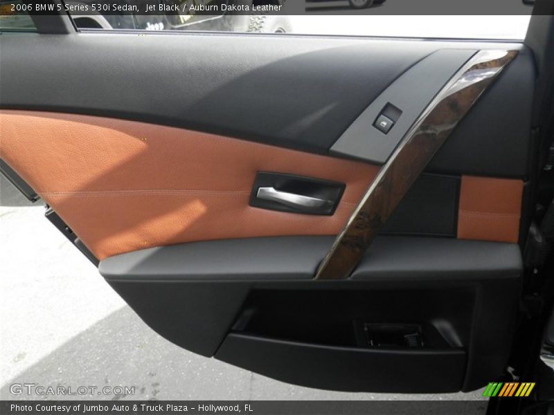 Jet Black / Auburn Dakota Leather 2006 BMW 5 Series 530i Sedan