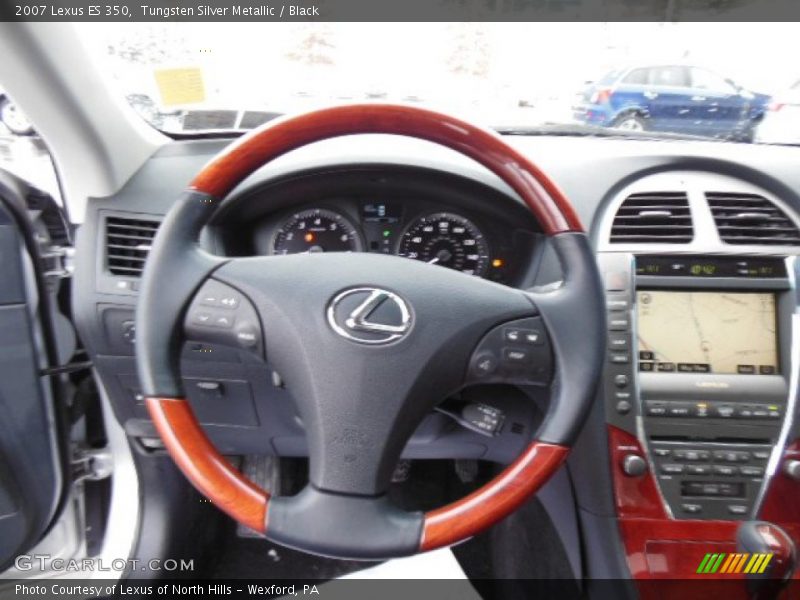 Tungsten Silver Metallic / Black 2007 Lexus ES 350
