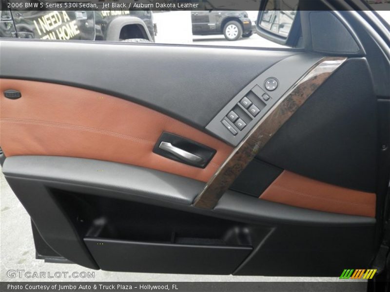 Jet Black / Auburn Dakota Leather 2006 BMW 5 Series 530i Sedan