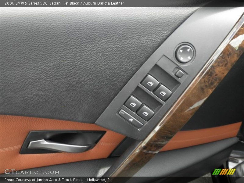 Jet Black / Auburn Dakota Leather 2006 BMW 5 Series 530i Sedan
