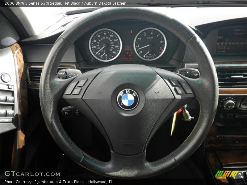 Jet Black / Auburn Dakota Leather 2006 BMW 5 Series 530i Sedan