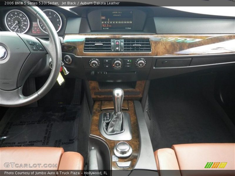 Jet Black / Auburn Dakota Leather 2006 BMW 5 Series 530i Sedan