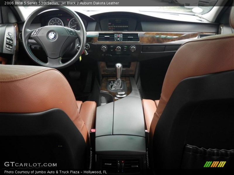 Jet Black / Auburn Dakota Leather 2006 BMW 5 Series 530i Sedan