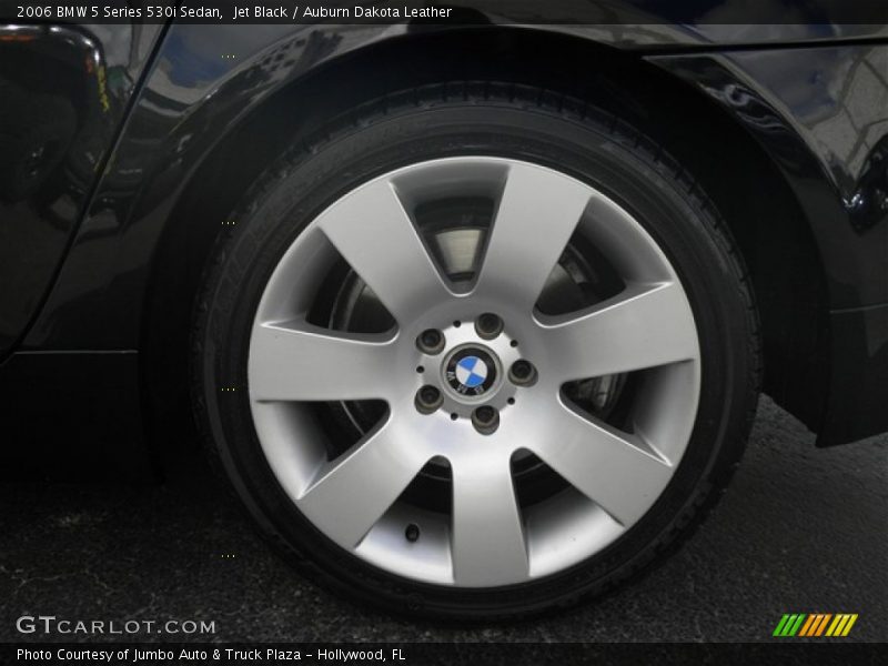 Jet Black / Auburn Dakota Leather 2006 BMW 5 Series 530i Sedan