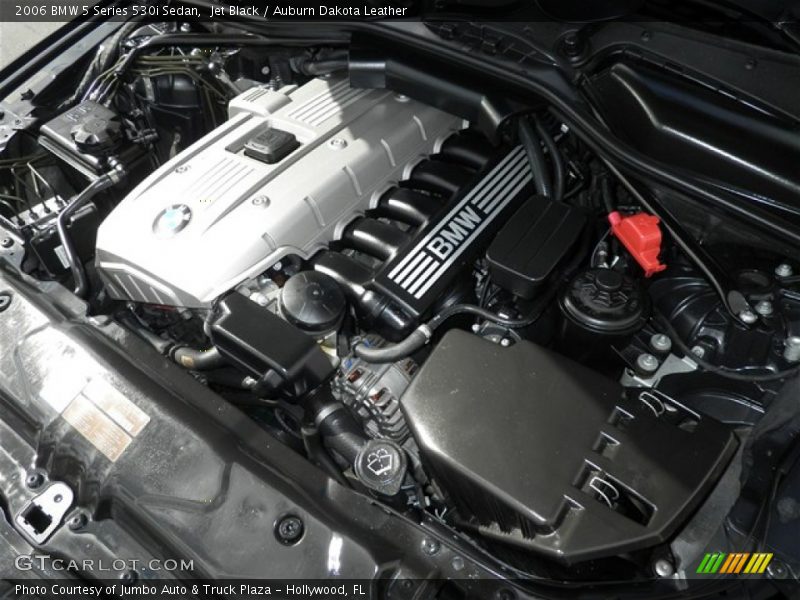 Jet Black / Auburn Dakota Leather 2006 BMW 5 Series 530i Sedan