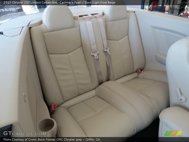Cashmere Pearl / Black/Light Frost Beige 2013 Chrysler 200 Limited Convertible