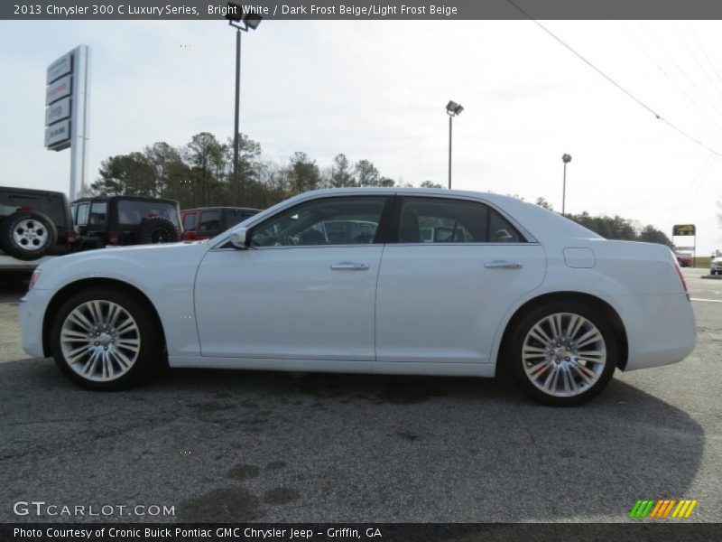 Bright White / Dark Frost Beige/Light Frost Beige 2013 Chrysler 300 C Luxury Series
