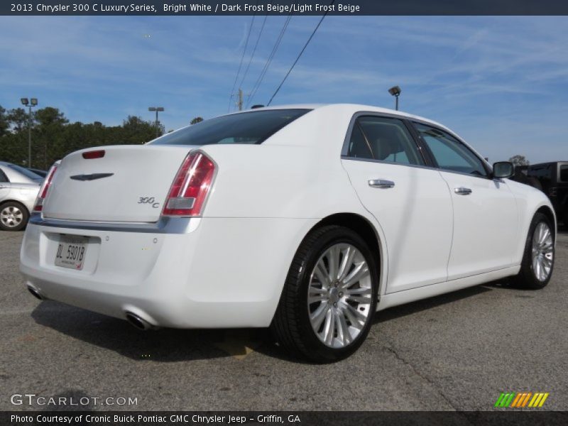 Bright White / Dark Frost Beige/Light Frost Beige 2013 Chrysler 300 C Luxury Series