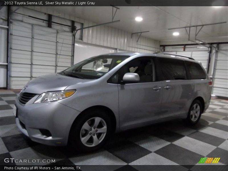 Silver Sky Metallic / Light Gray 2012 Toyota Sienna LE