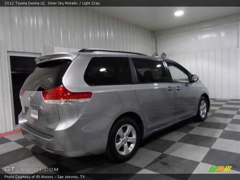 Silver Sky Metallic / Light Gray 2012 Toyota Sienna LE