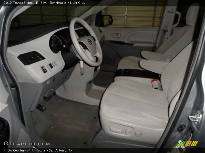 Silver Sky Metallic / Light Gray 2012 Toyota Sienna LE