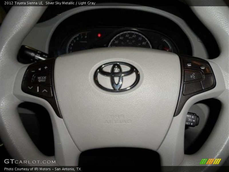 Silver Sky Metallic / Light Gray 2012 Toyota Sienna LE