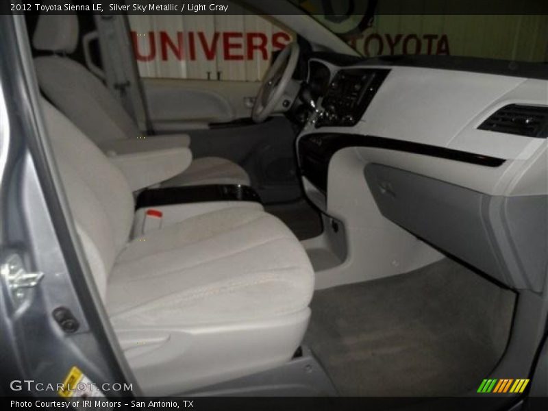 Silver Sky Metallic / Light Gray 2012 Toyota Sienna LE