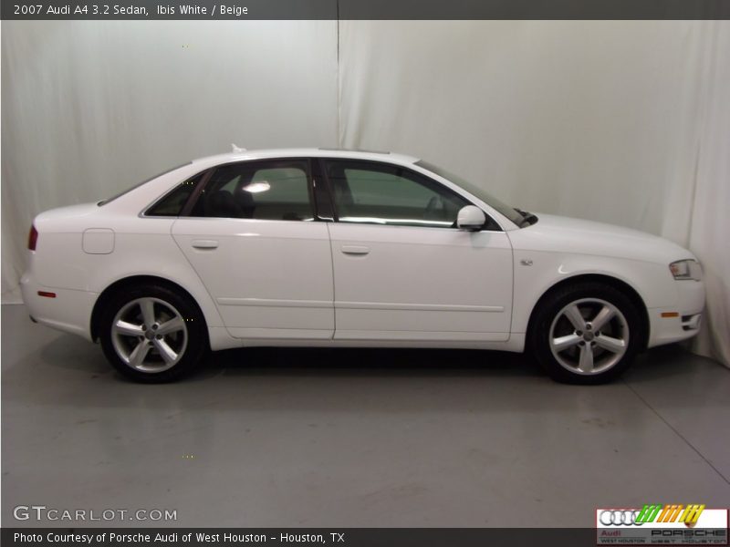 Ibis White / Beige 2007 Audi A4 3.2 Sedan