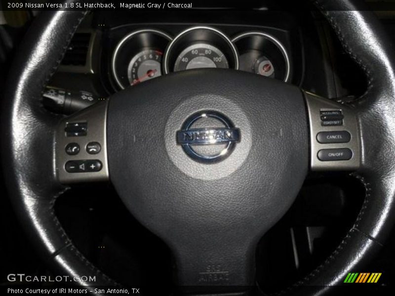 Magnetic Gray / Charcoal 2009 Nissan Versa 1.8 SL Hatchback